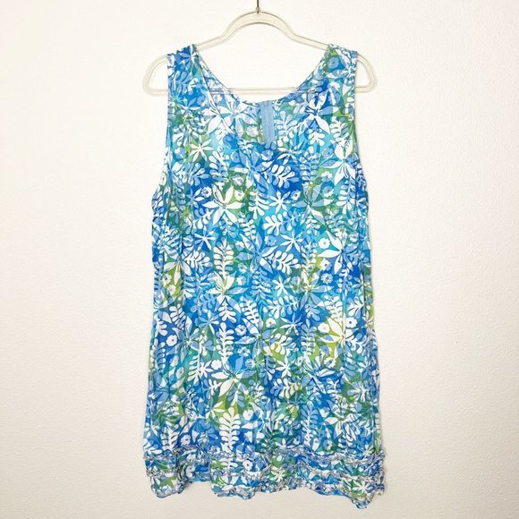 Blue Ginger Dresses Blue Ginger Hawaii Womens Xl Blue Floral Print